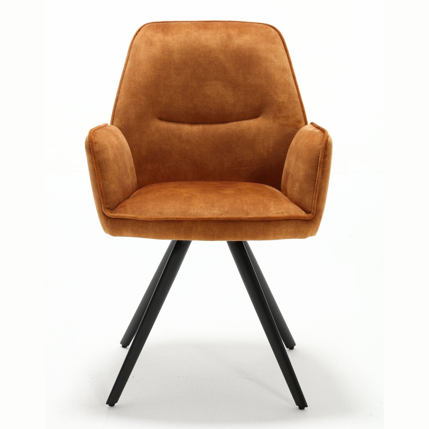 Chaise Nova en velours – vue de face