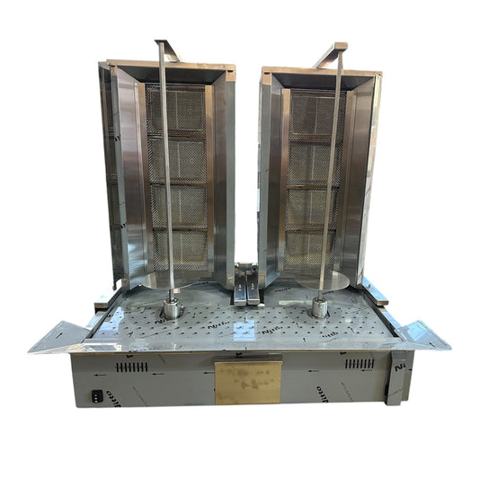 Machine à kebab double 2 x 4 feux gaz