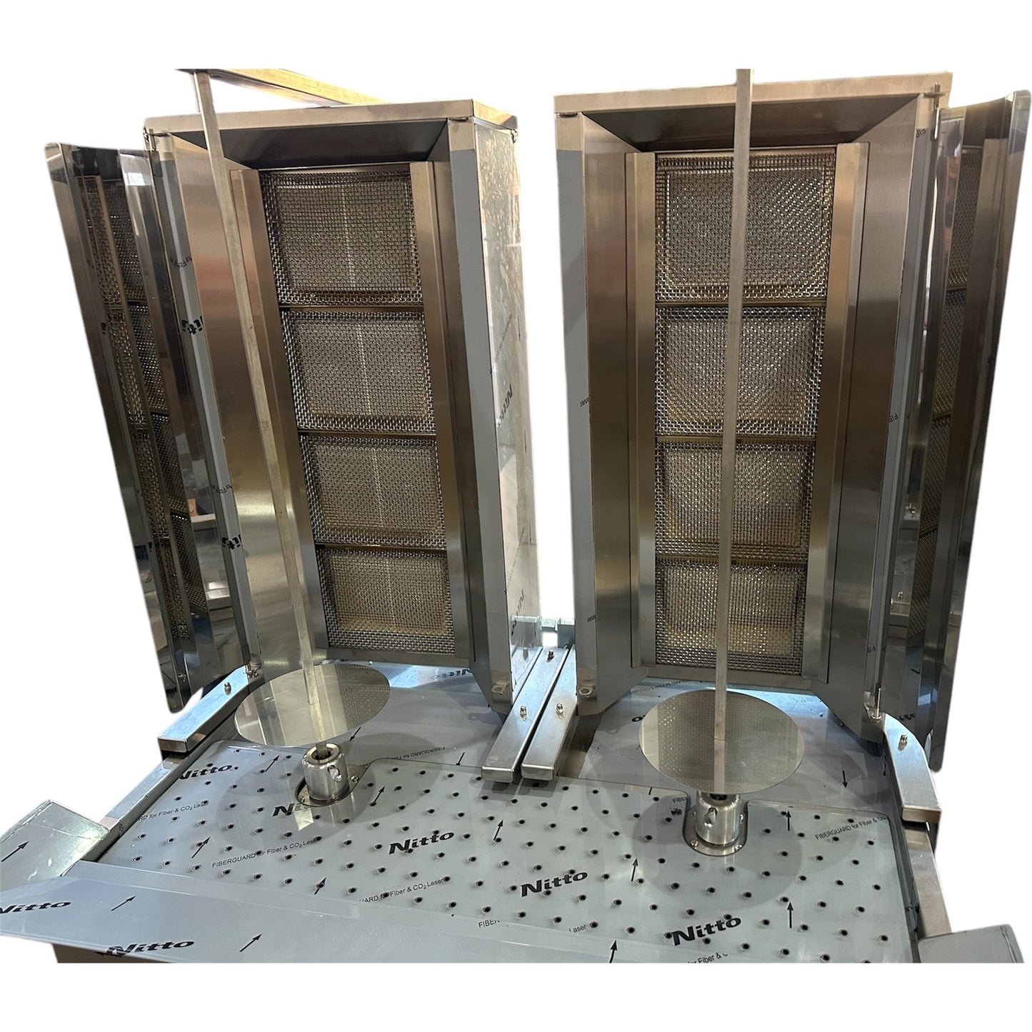 Machine à kebab double 2 x 4 feux gaz