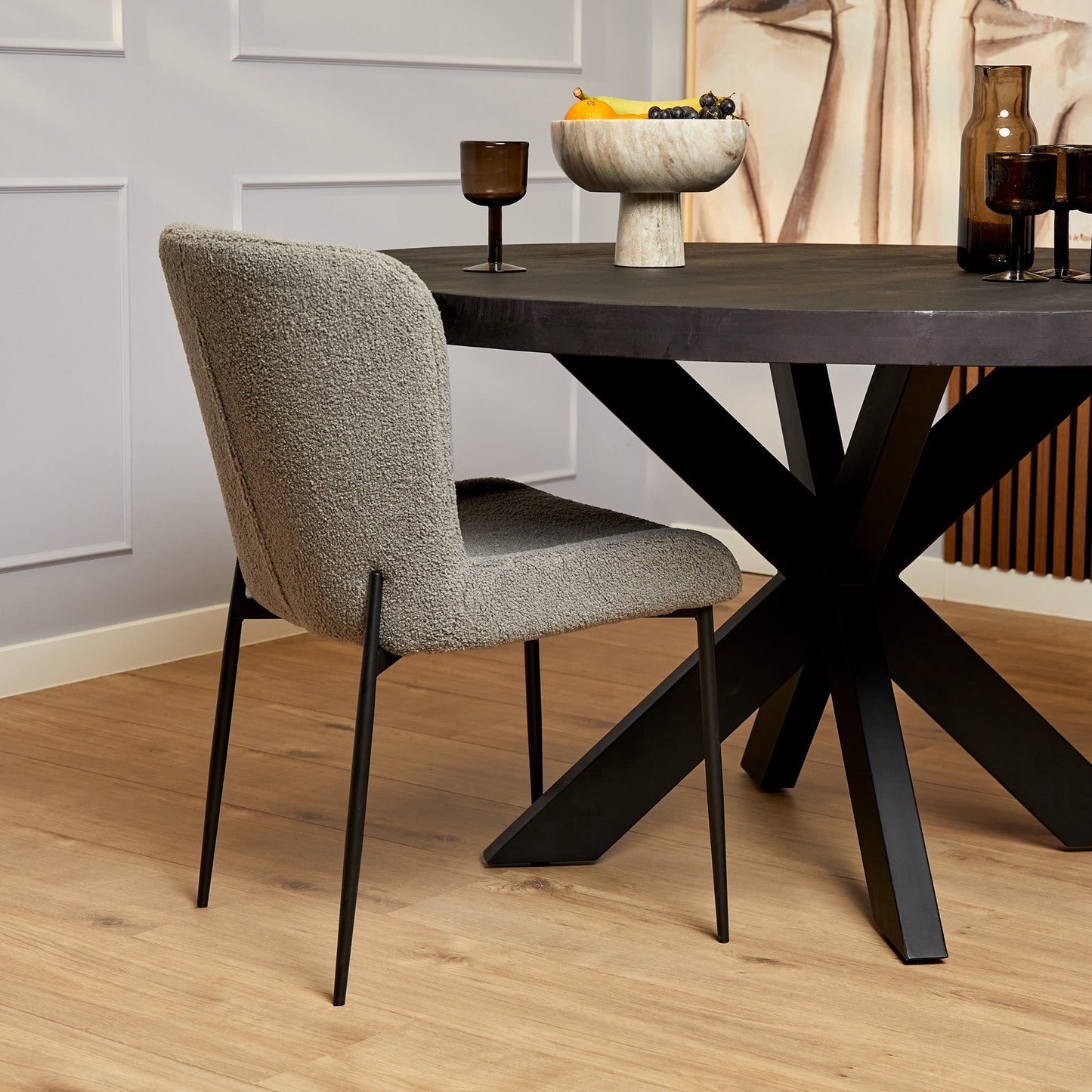 Chaise restaurant Tess en tissus