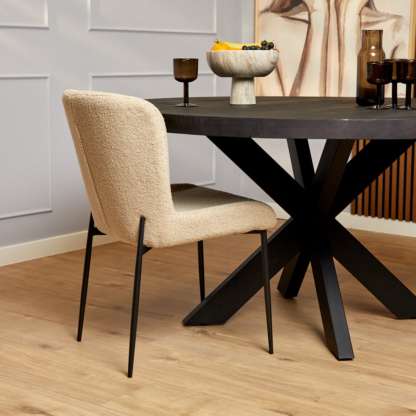 Chaise restaurant Tess en tissus