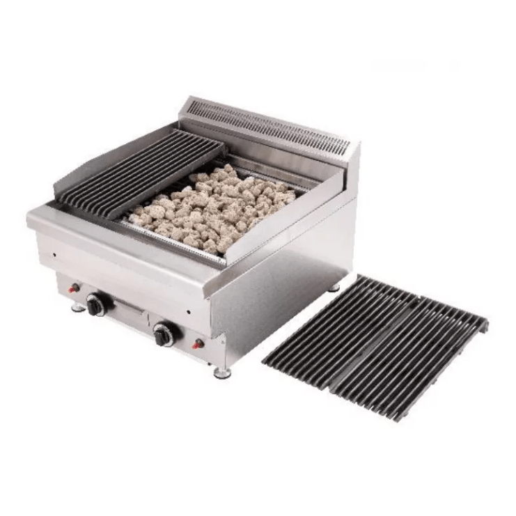 Grill pierre de lave 2 brûleurs