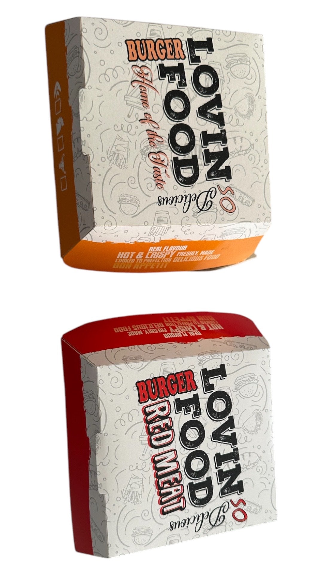 Boite hamburger 250 piéces