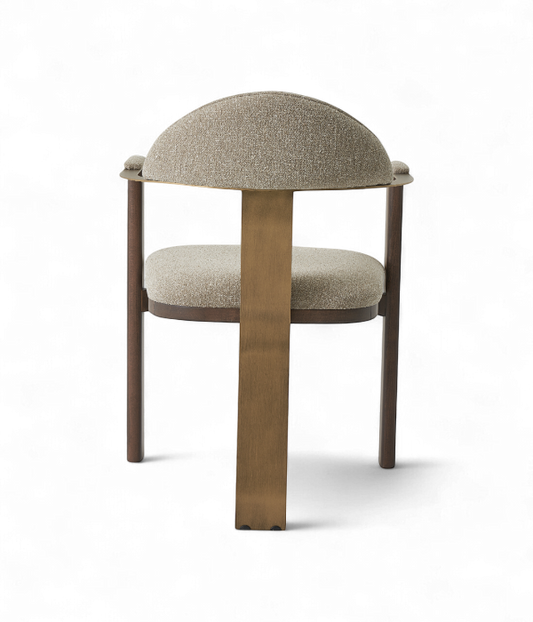 chaise de restaurant lion vue arrière