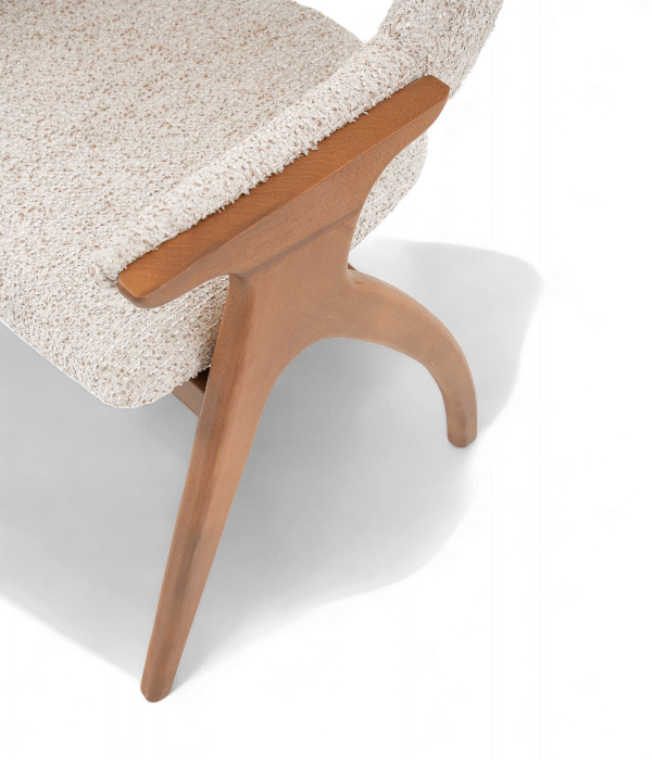 chaise pour restaurants, cafés et bars. Vue du pied