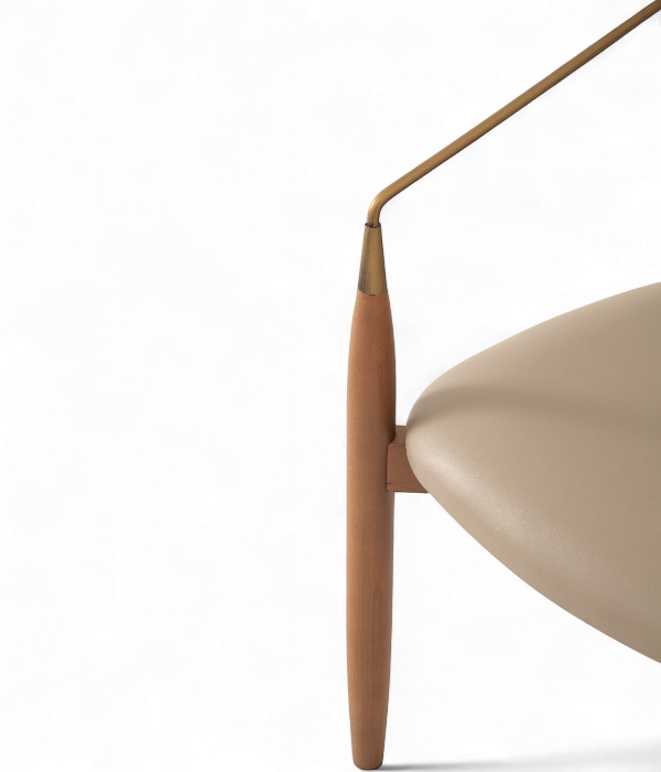 chaise malaga pour restaurant, vue de l'accoudoir