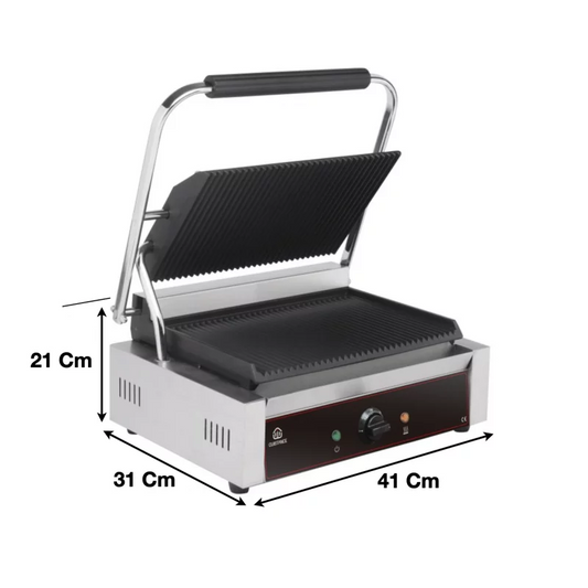 Grill à panini double en inox pro 1