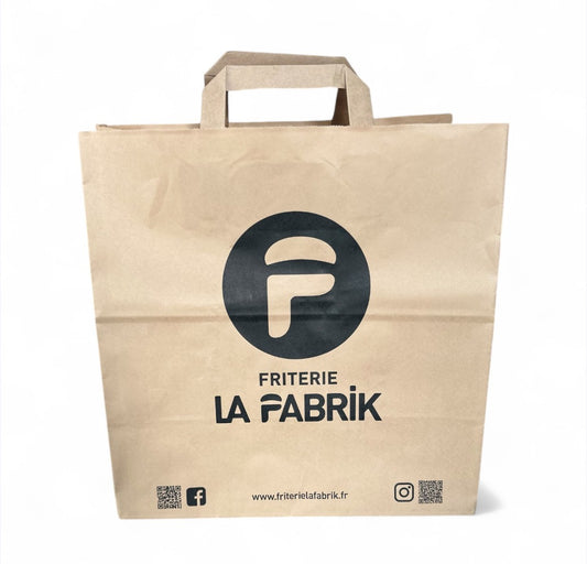 sac kraft personnalisé snack, fast food