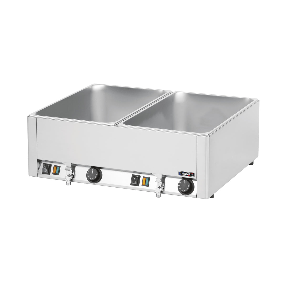 Double bain-marie GN 1/1 avec 2 robinets de vidange - Prosofa