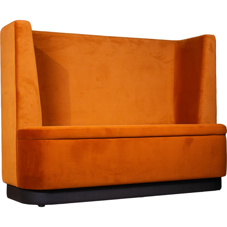 banquette pour cataleya pour restaurant, hôtels, collectivité sur mesure vue de côté 