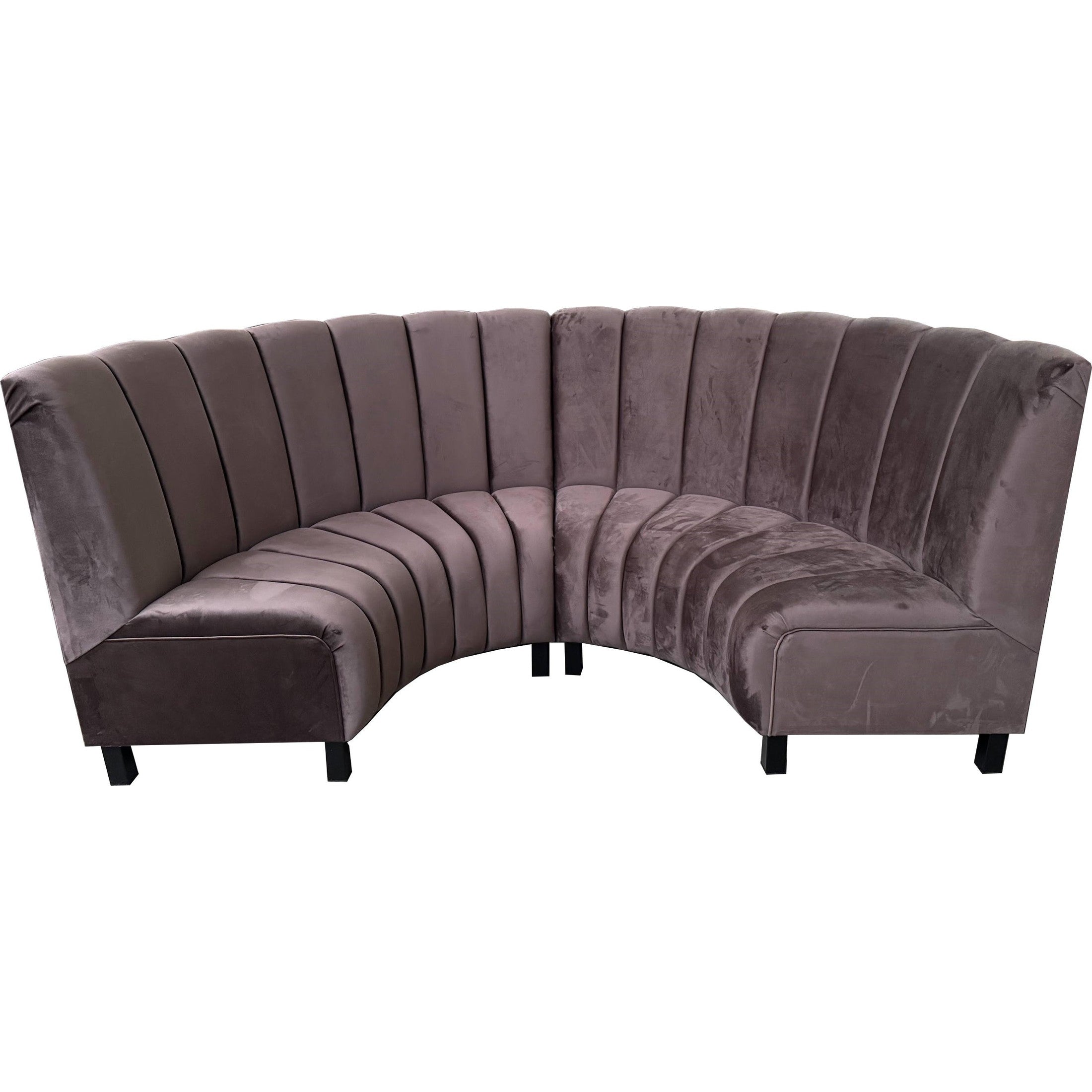 Banquette arrondie Butterfly Deluxe avec dossier capitonnée