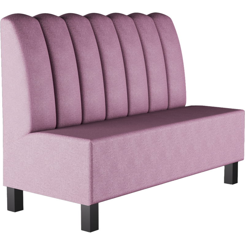 banquette de restaurant sur mesure vue de profil 