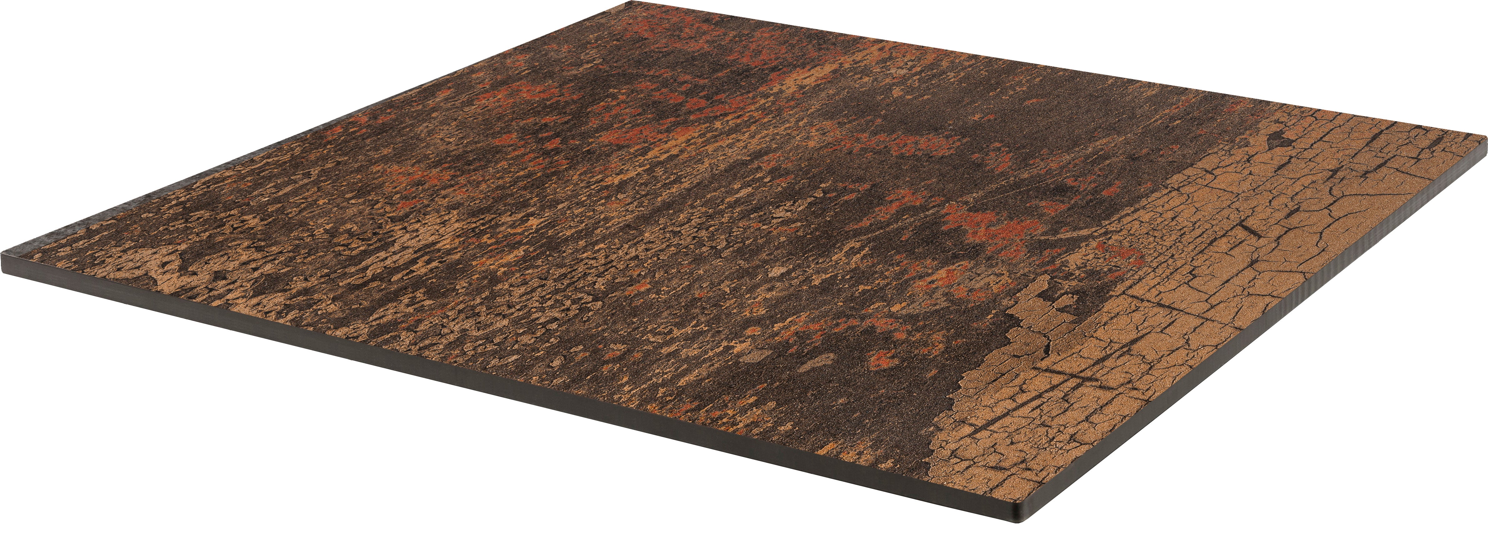 Plateau Compact Corten 65X65 CM