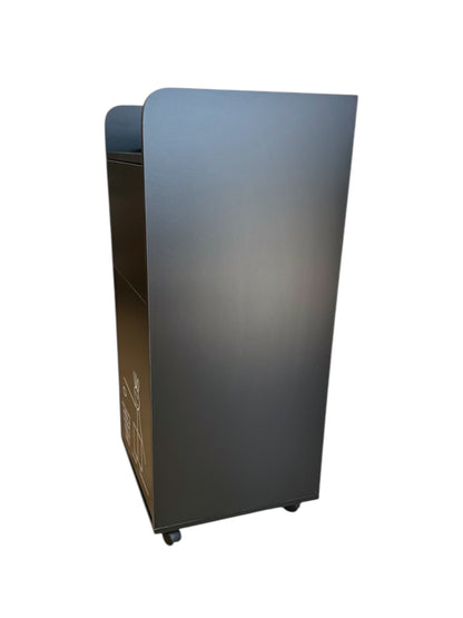 Meuble poubelle pour snack, restaurant, fast food Noir