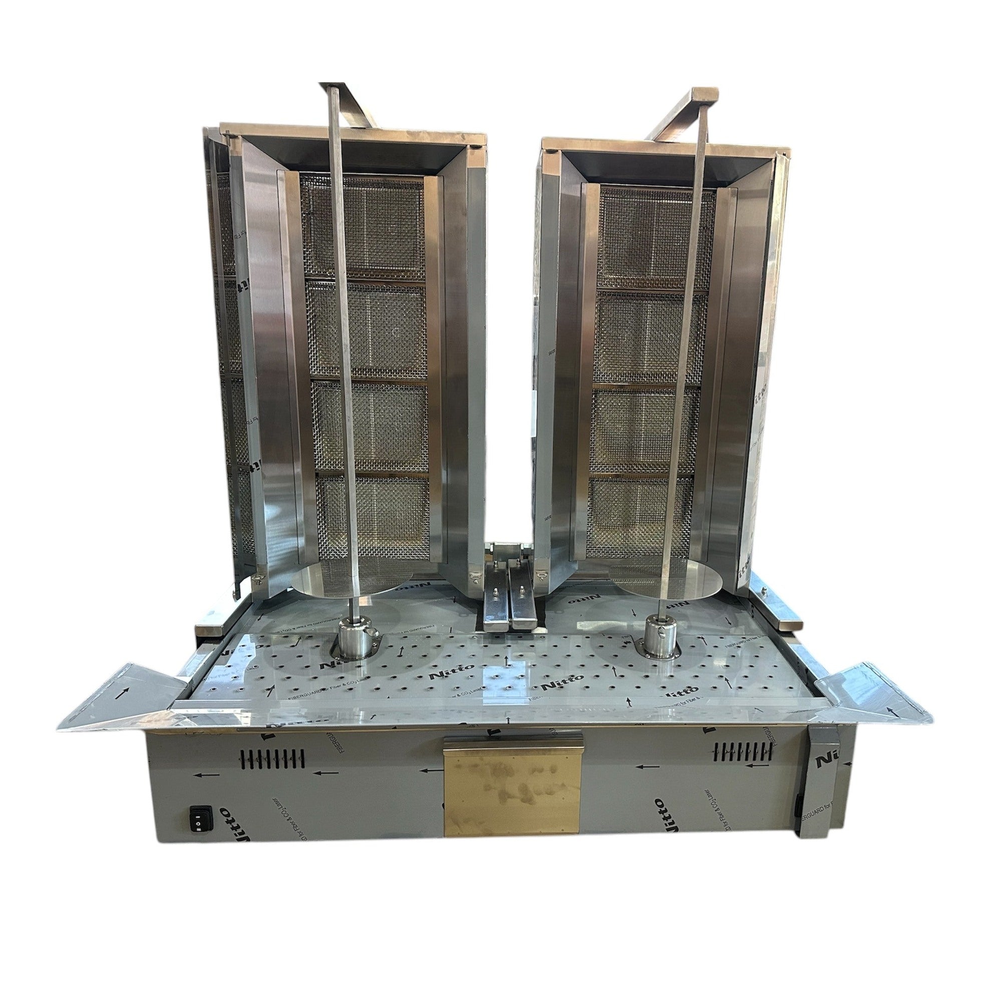 Machine à kebab double 2 x 4 feux gaz
