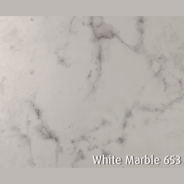Plateau de table compact White marble