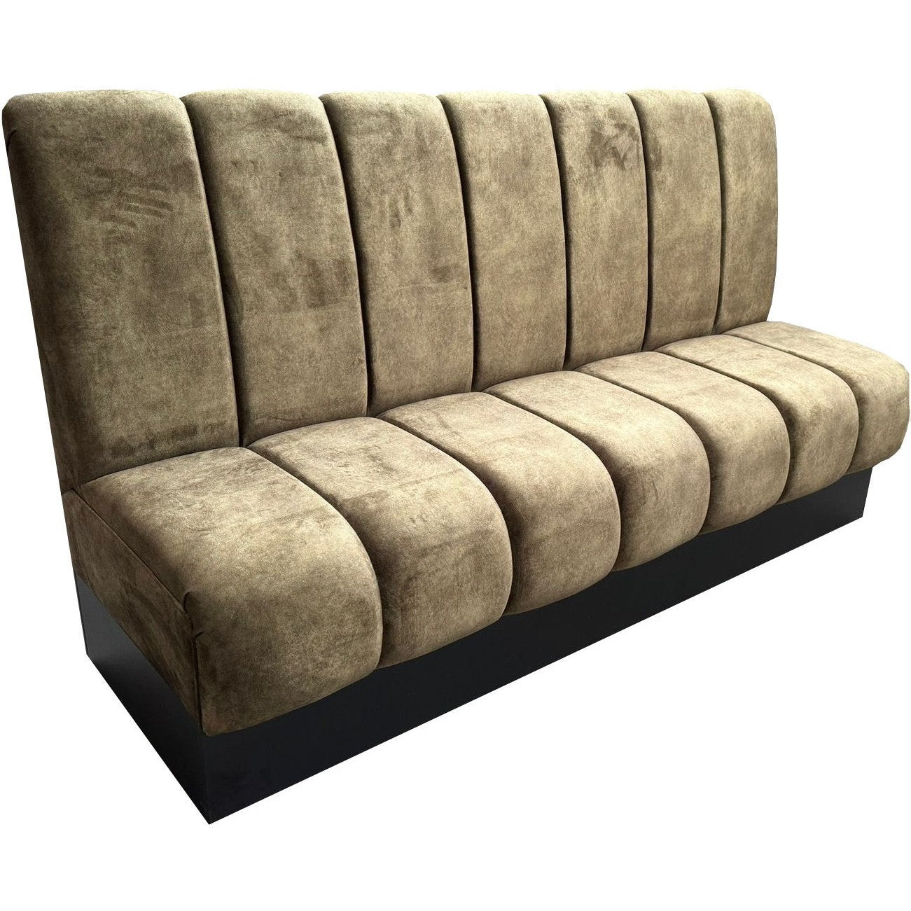 Banquette buttferly lounge professionnelle pour restaurant avec revêtement sur mesure