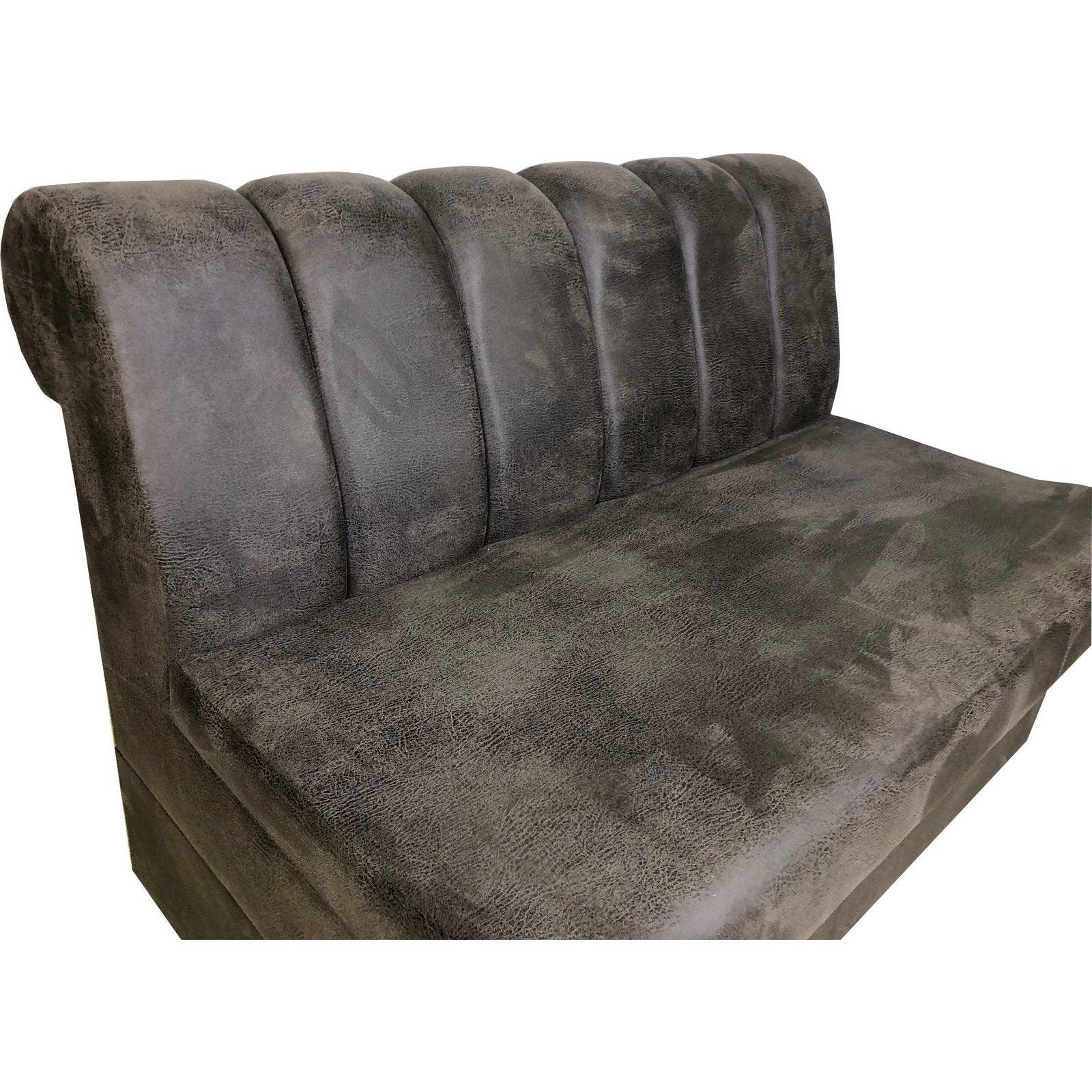 Banquette Lounge Restaurant et Horeca -Lounge Hookah vue d'ensemble en velours gris 