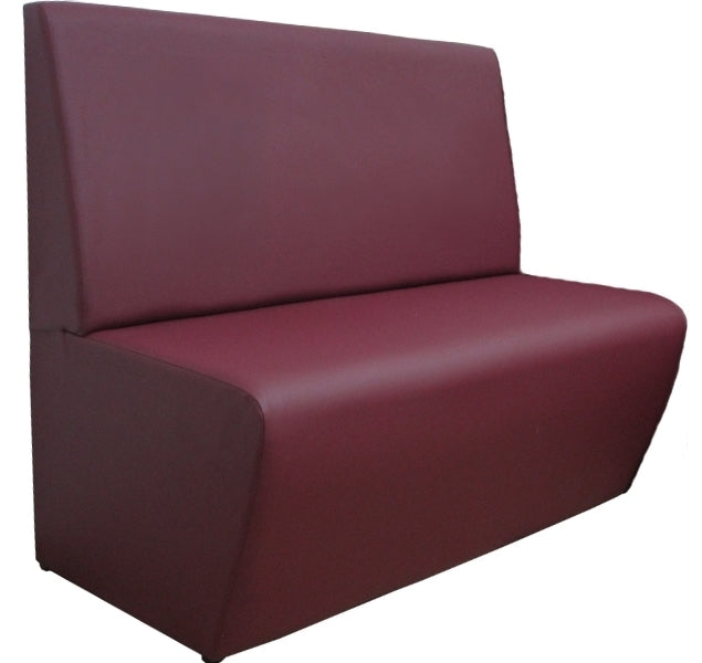Banquette restaurant Oxford 02 - En similIcuir bordeaux - Tissus certifié m1 normes ERP
