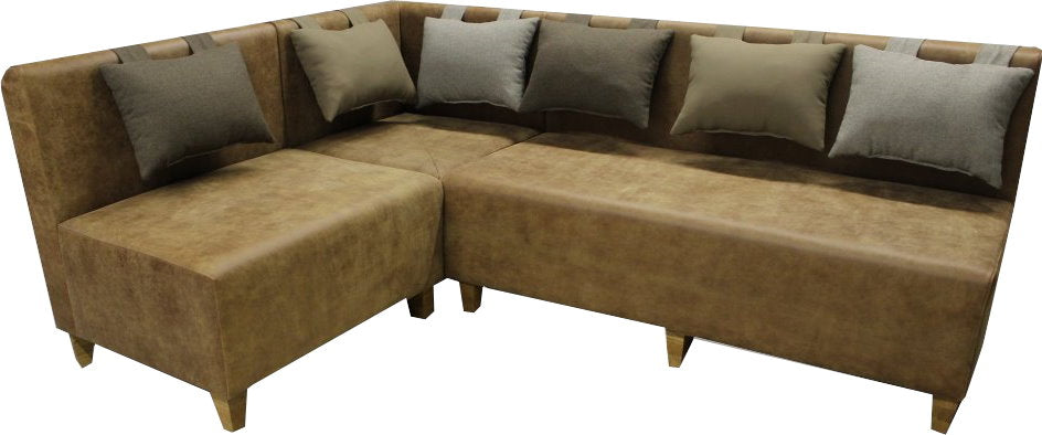 Banquette professionnelle pour restaurant, modèle d’angle confortable avec assise large.