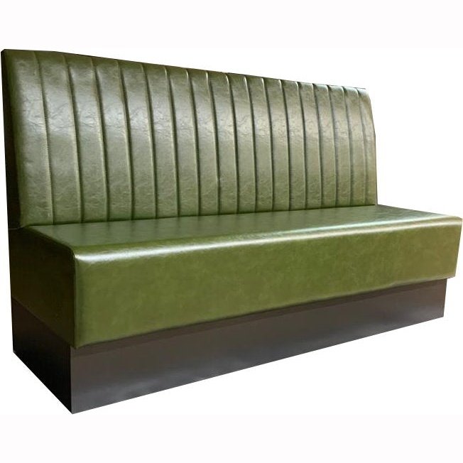 Banquette Rétro Prosofa vue de face dossier vertical hêtre bois