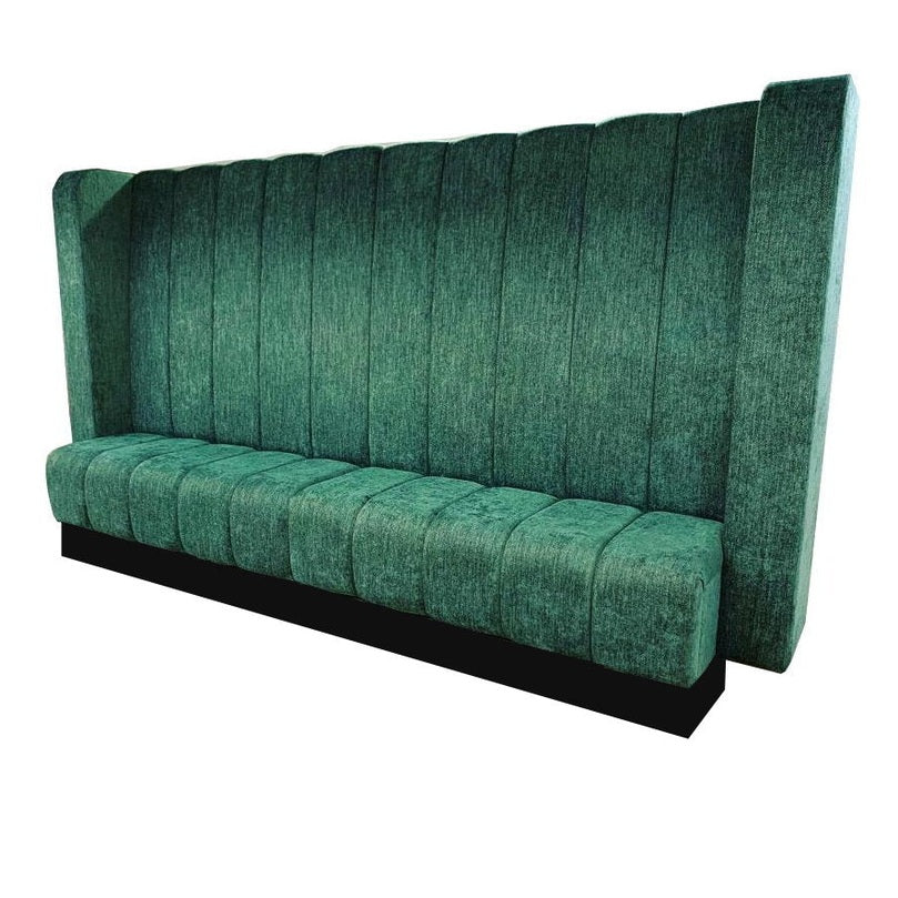 banquette sur mesure restaurant, cafés, hôtels vue de face 