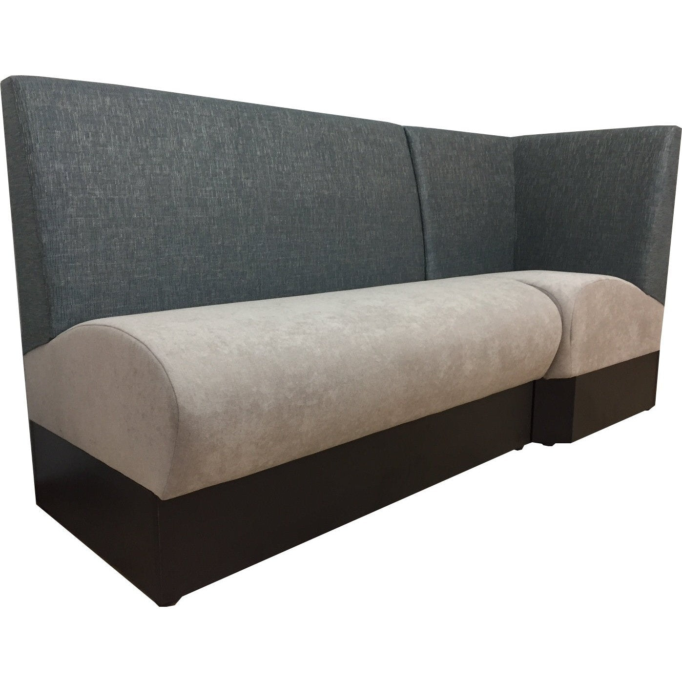 Banquette round professionnelle pour restaurant avec revêtement sur mesure