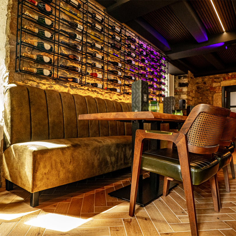 banquette pour restaurant butterfly ambiance café 