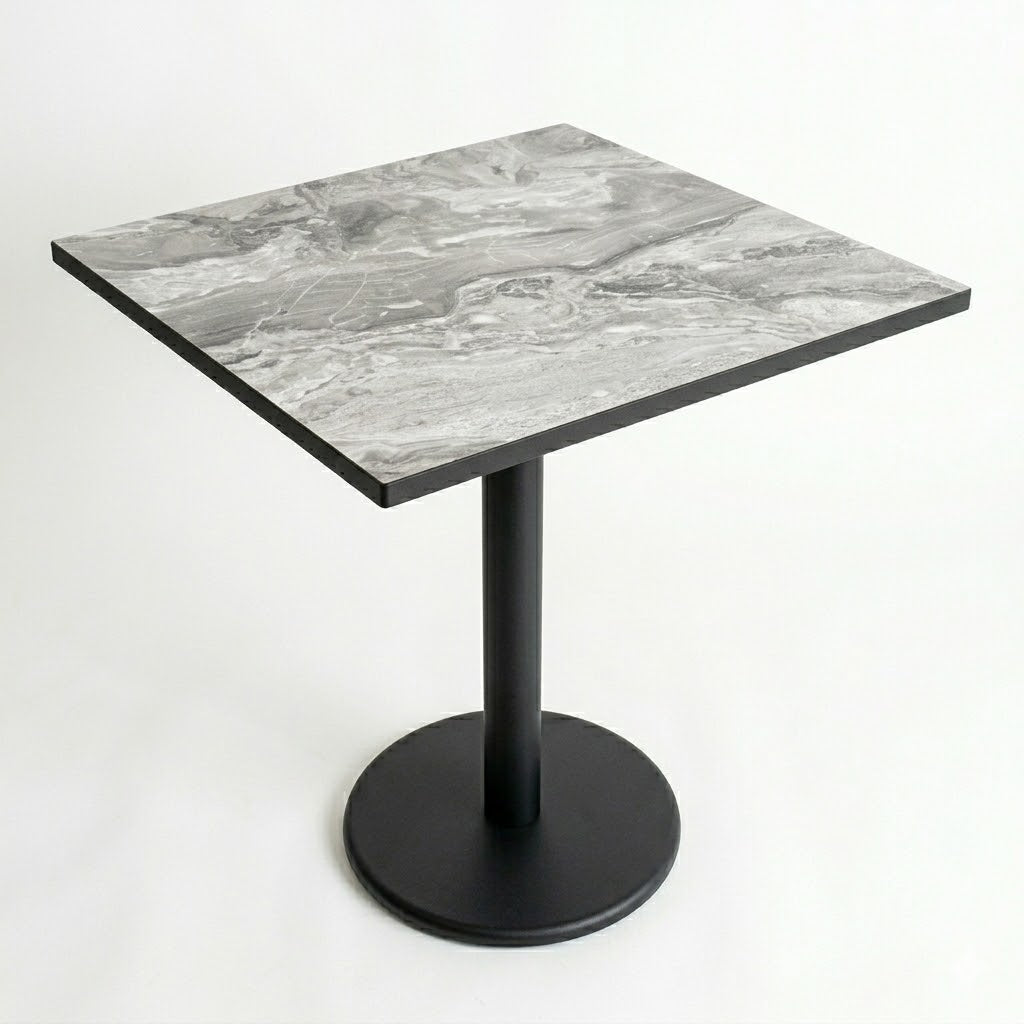 TABLE 59X59 CM AVEC PIED