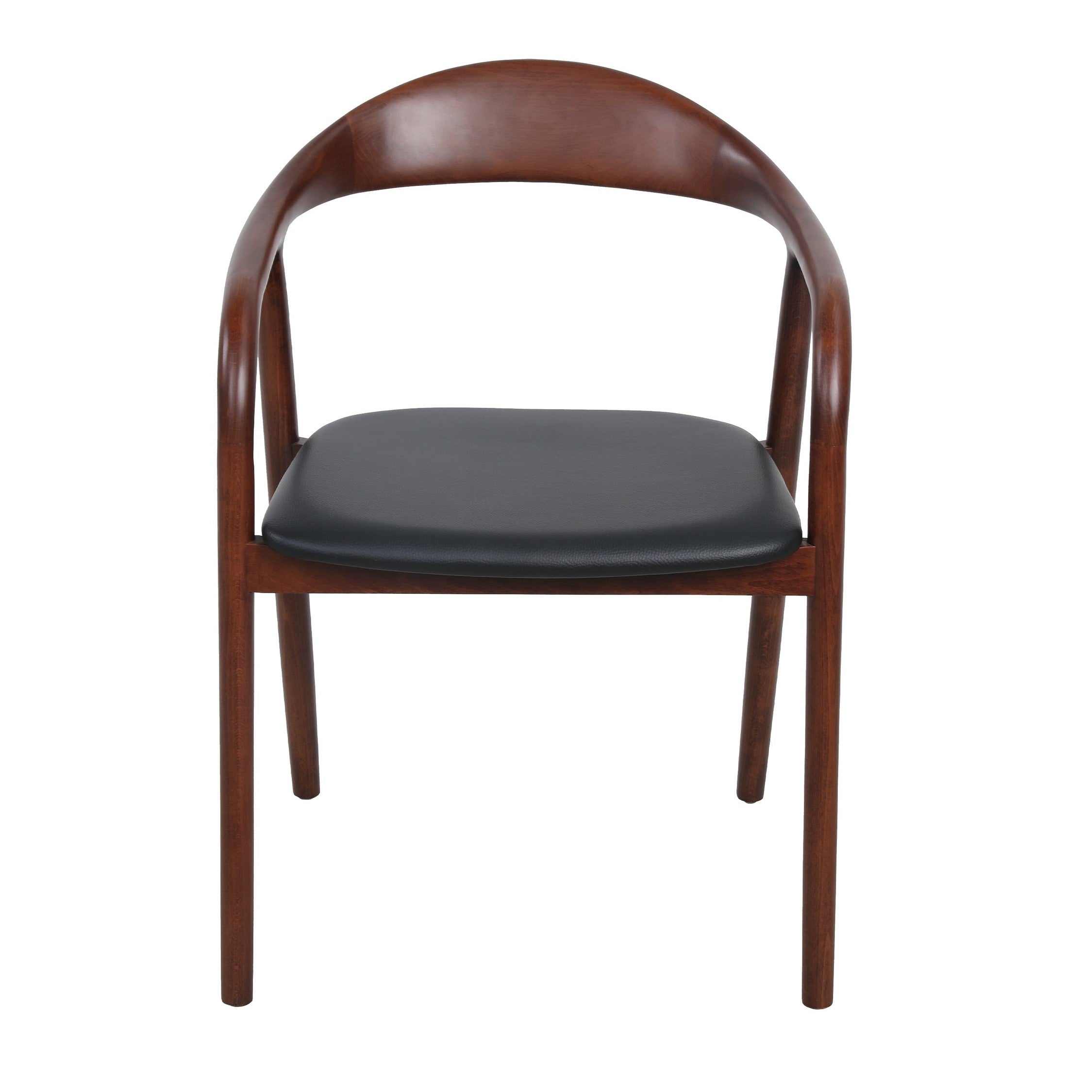 Aménagement de salle de réunion avec chaises design en noyer et revêtement PU.