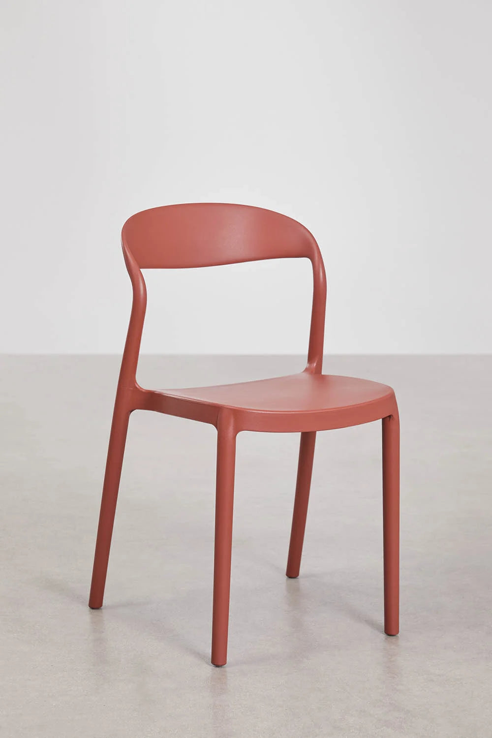 Chaise de salle à manger design en polypropylène noir Brenza Prosofa.