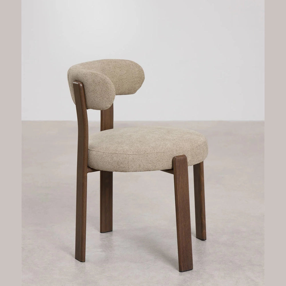 Chaise de salle à manger design organique dossier enveloppant Prosofa