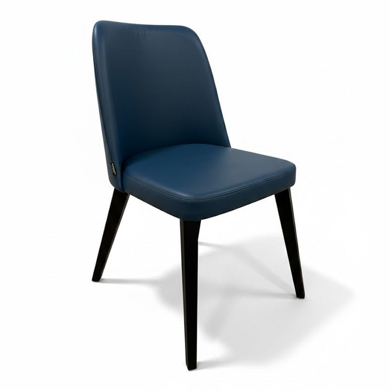 chaise restaurant exen pour chr coloris bleu petrol 
