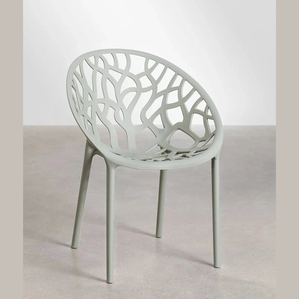 chaise ores vert kaki en plastique idéale pour terrasse