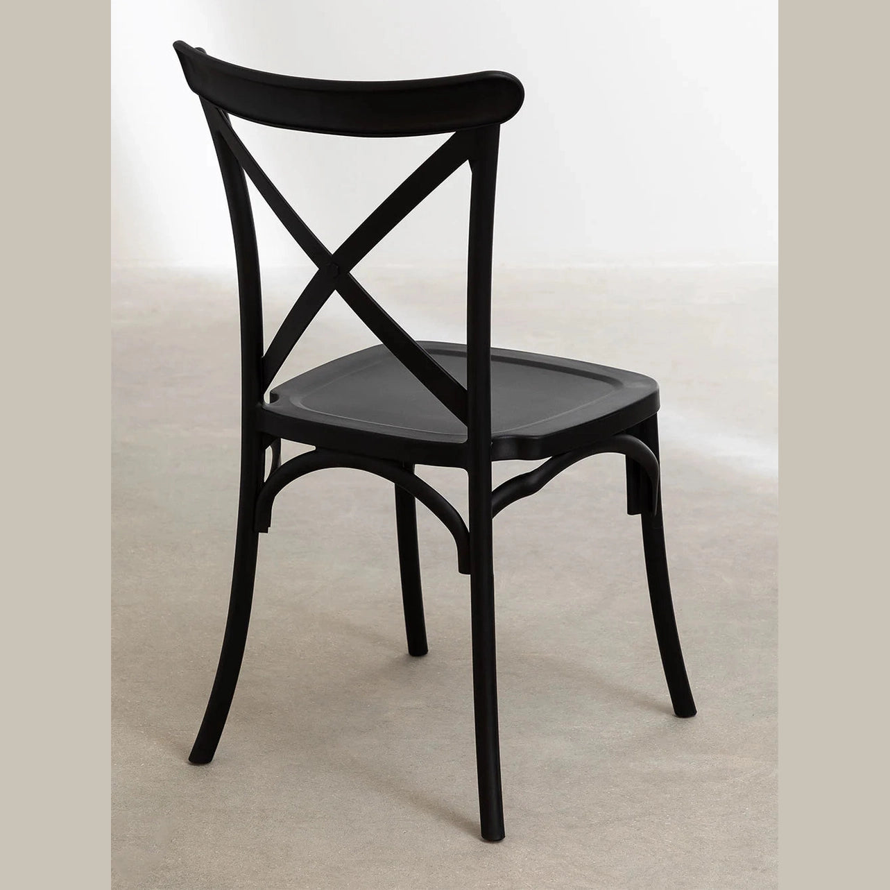 chaise otax restaurant en polypropylène vue arrière 