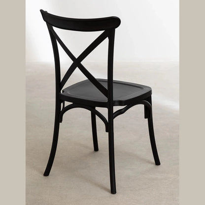 chaise otax restaurant en polypropylène vue arrière 