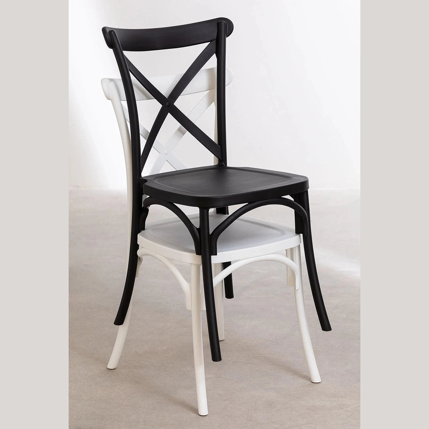 chaise otax restaurant en polypropylène vue en empilable 