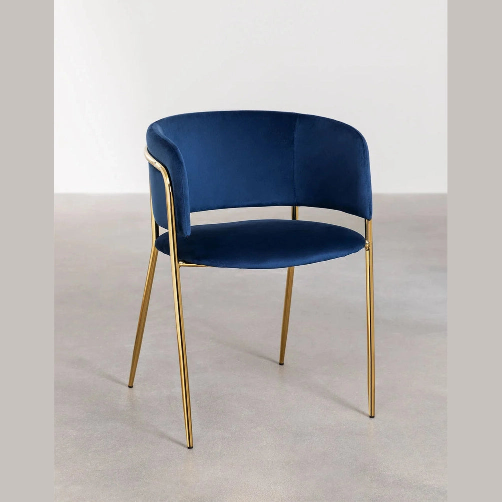 chaise de restaurant, CHR bleu vue d'ensemble 