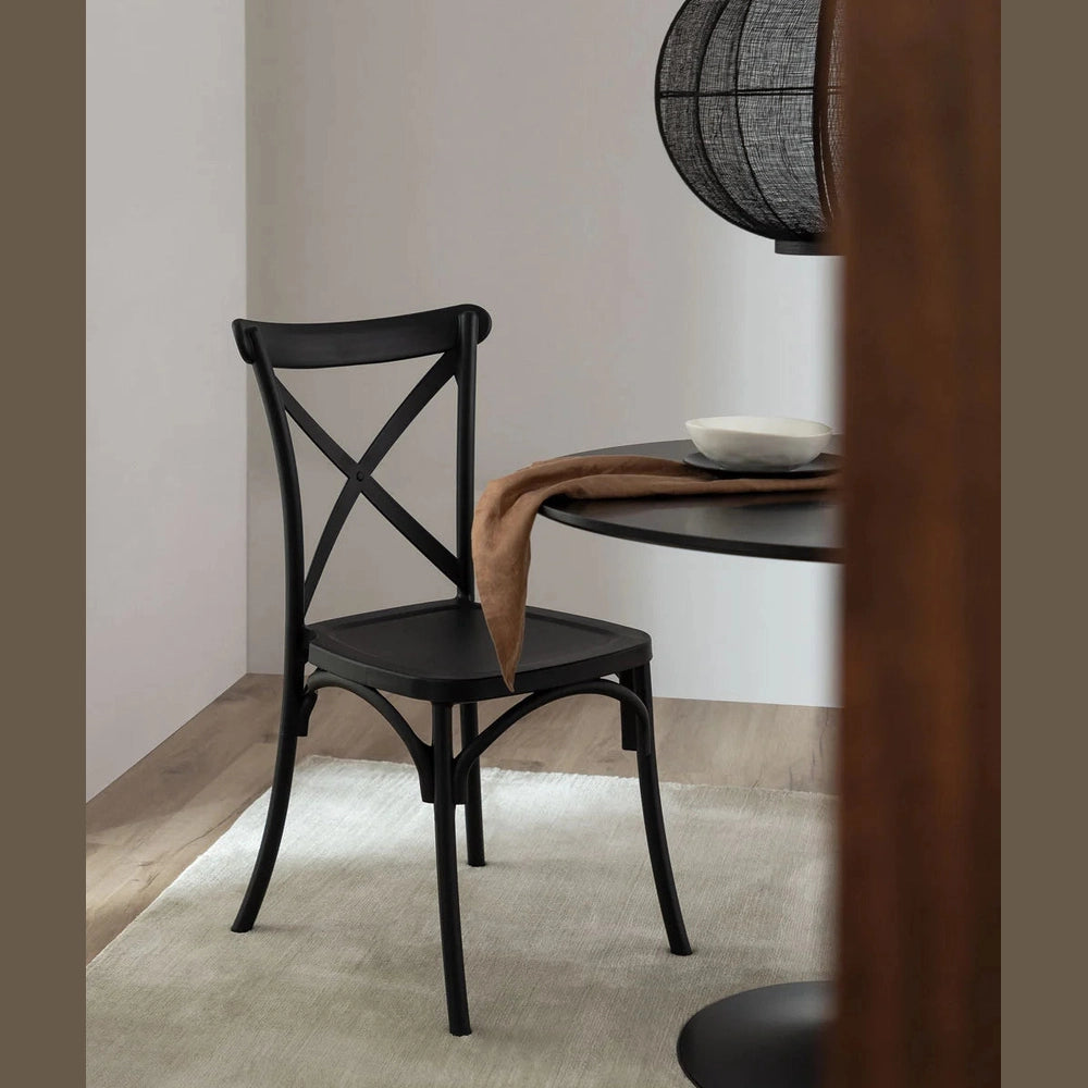 chaise otax restaurant en polypropylène vue en ambiance 