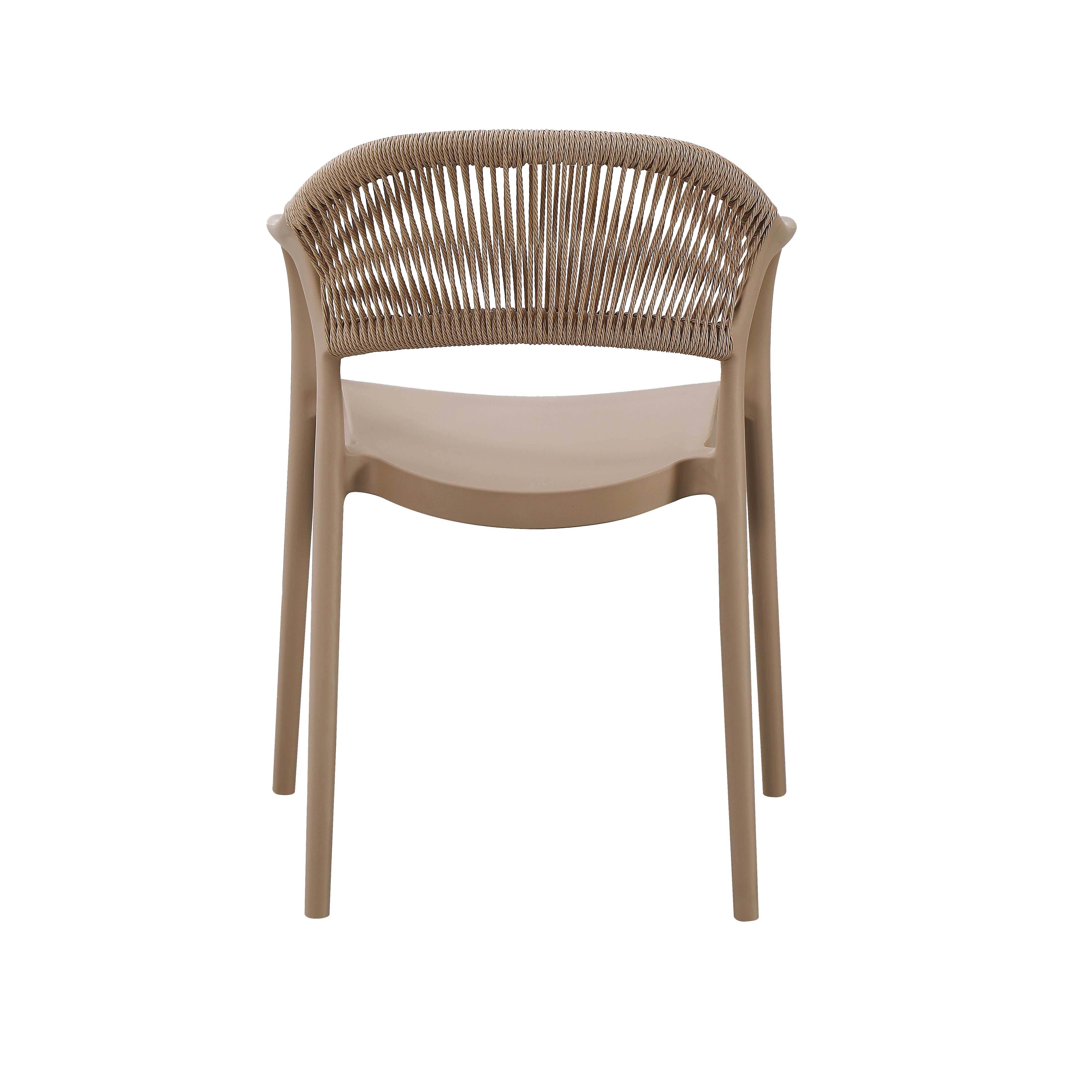 Mobilier extérieur pour restaurant : chaise Rotterdam anthracite style bohème chic avec accoudoirs.