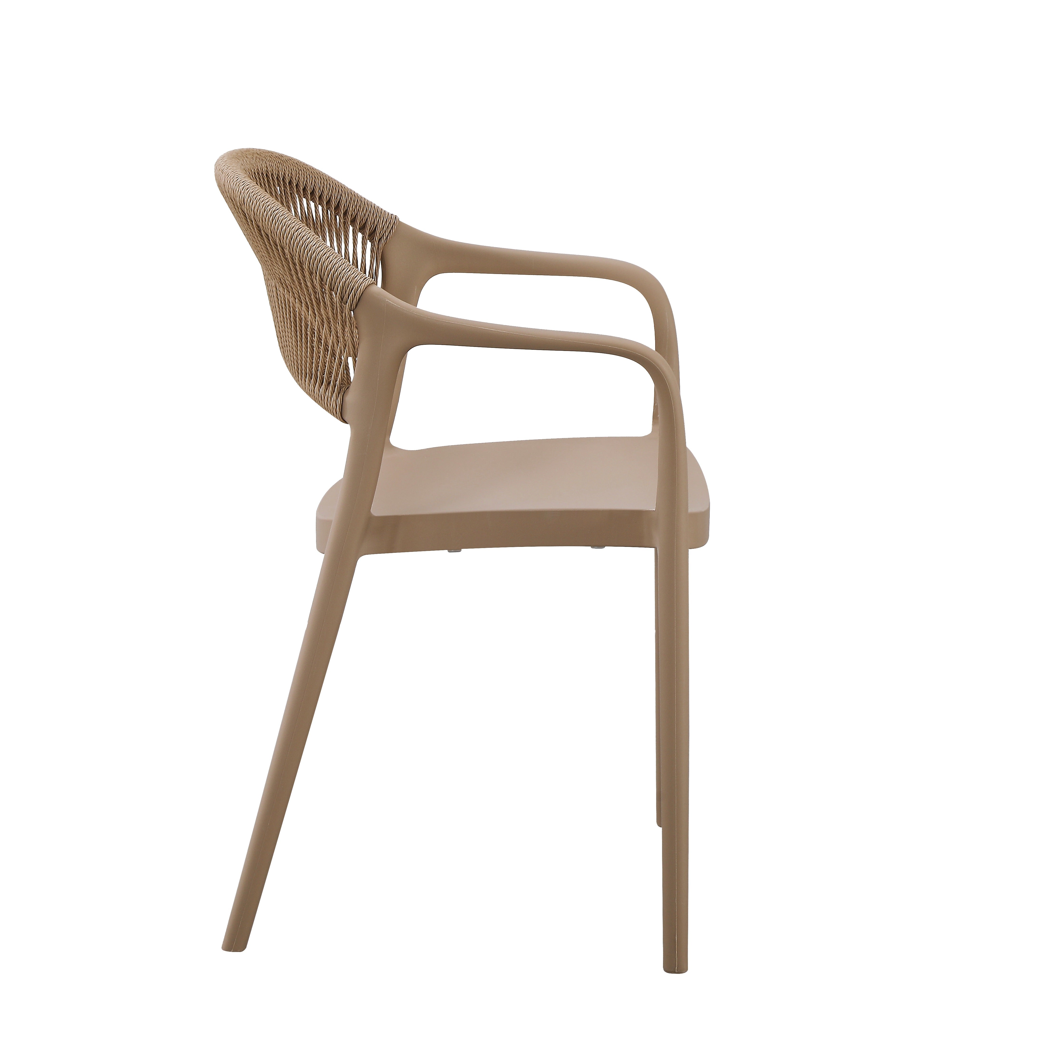 Chaise Restaurant Rotterdam Anthracite & Corde | Design Chic