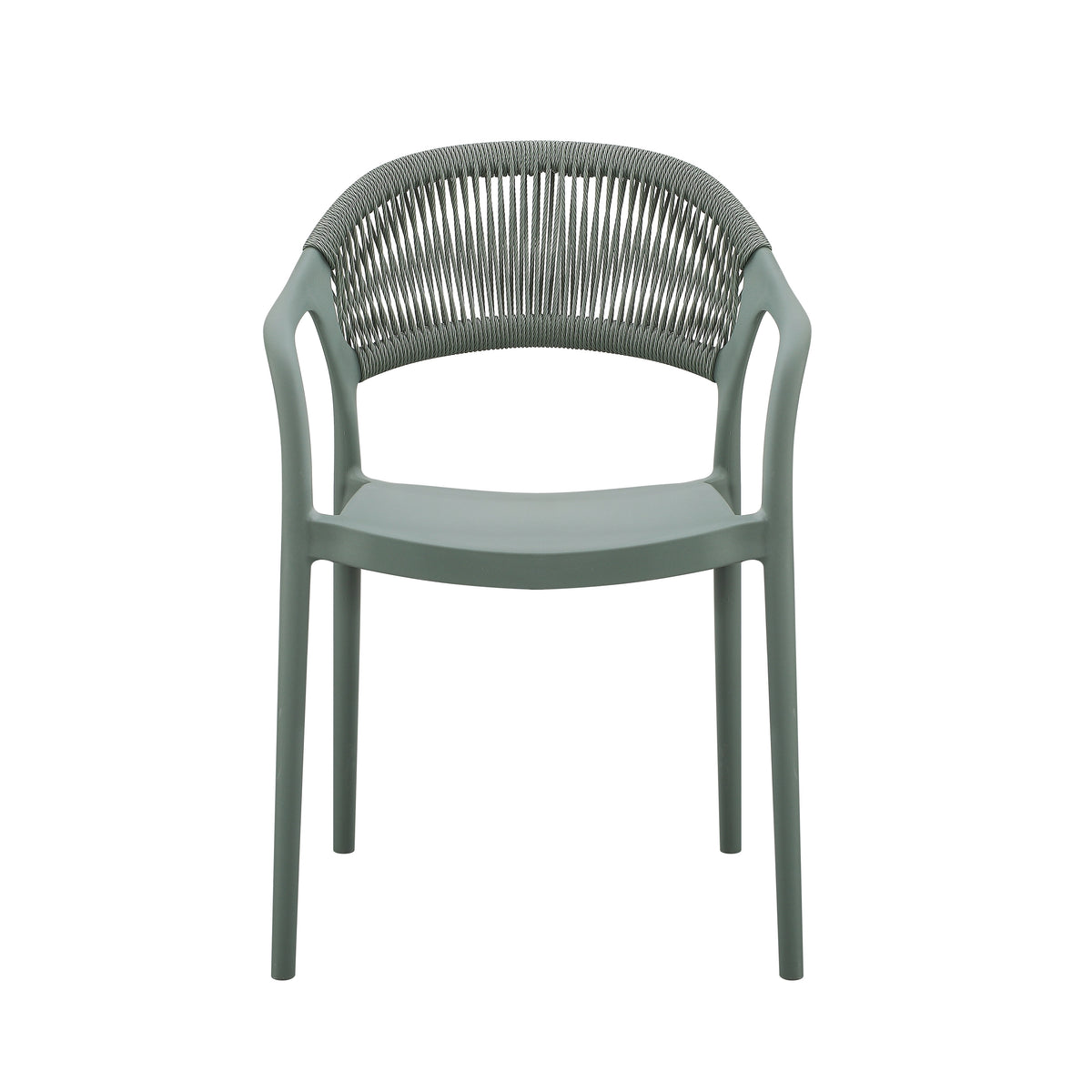 chaise rotterdam vert vue de face 
