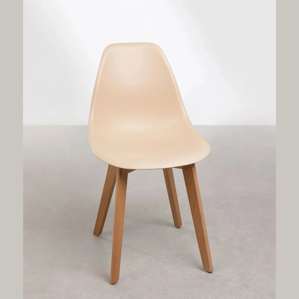 chaise scand nordic brun blé pour restaurant 