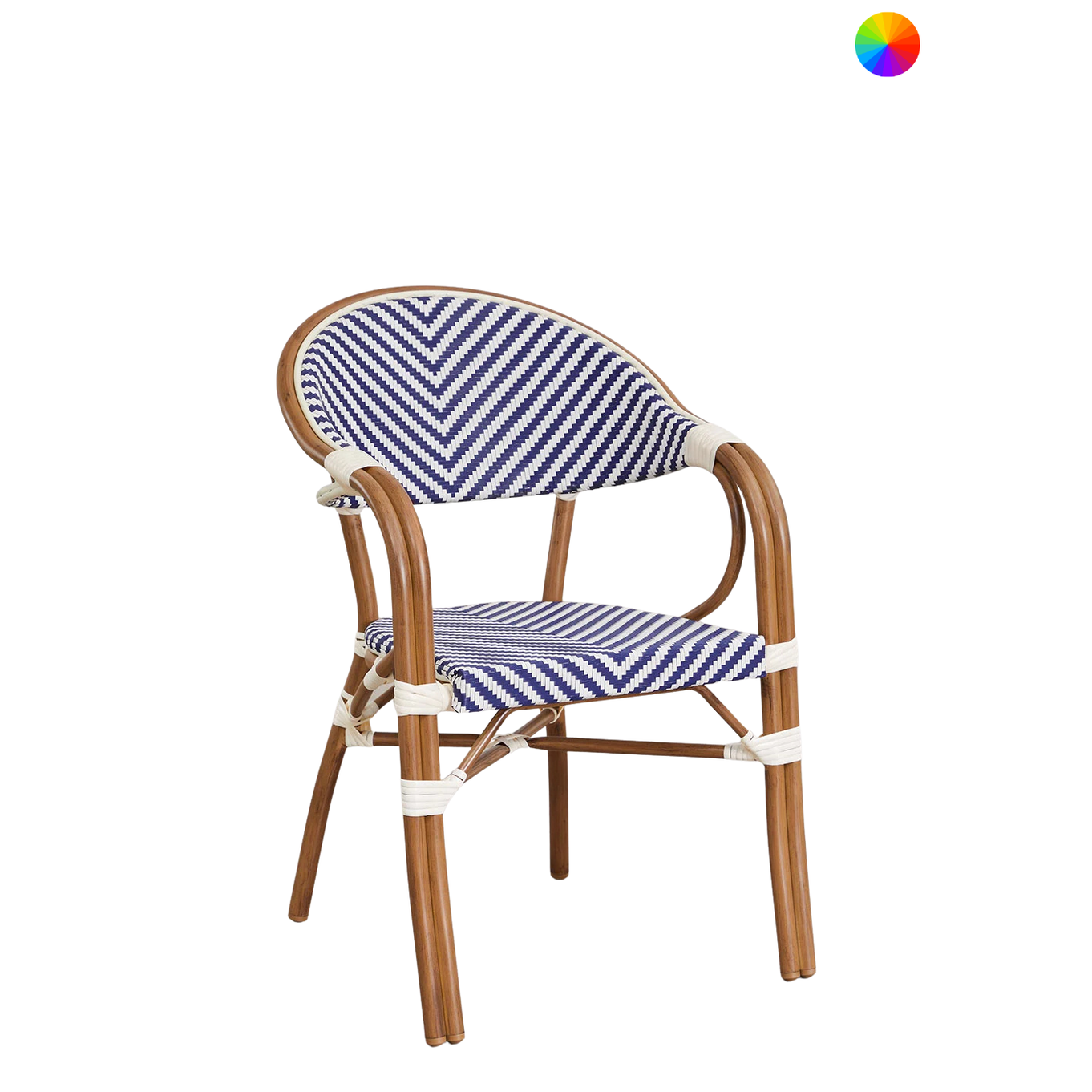 chaise brielle d’extérieur aspect rotin 