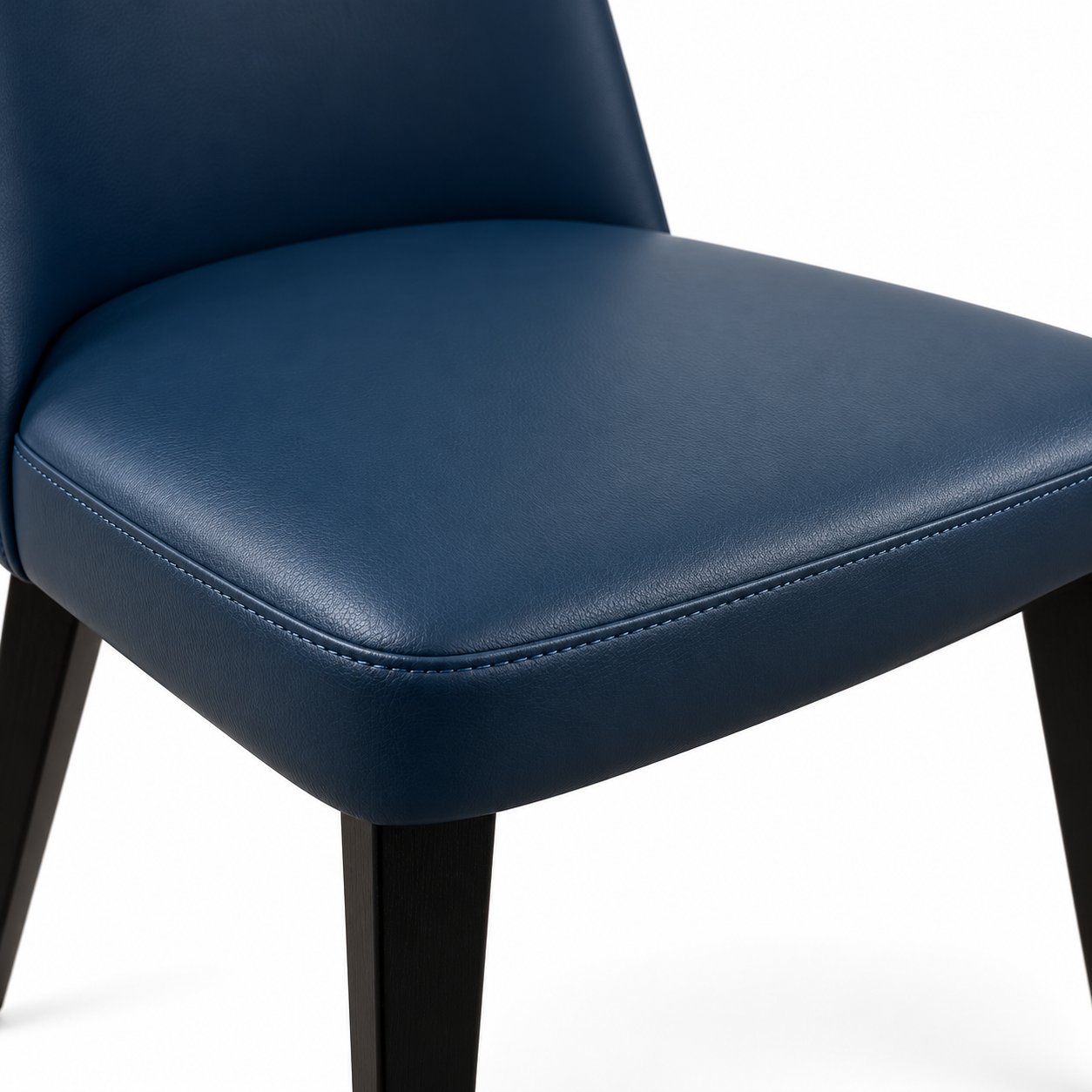 chaise exen pour snack vue haute résolution des couture et de l'assise 