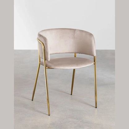 chaise de restaurant nalon coloris champagne 