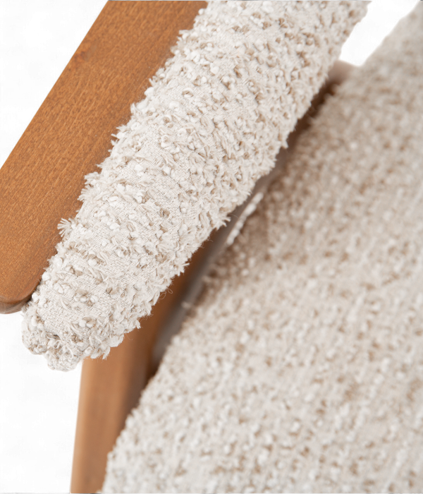 chaise pour restaurants, cafés et bars. Vue du tissus