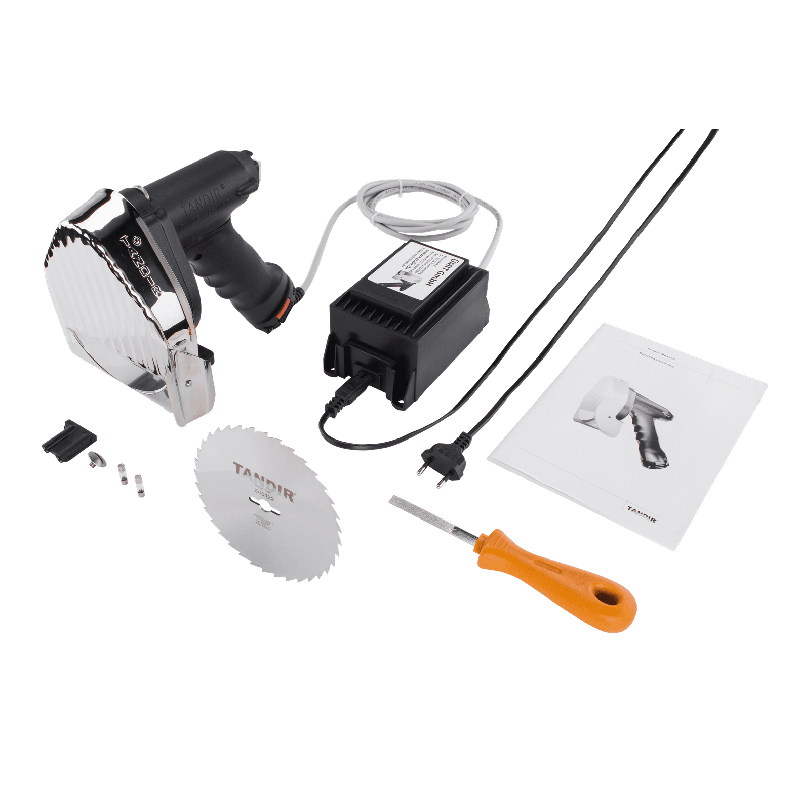 Tandir couteau à kebab électrique vue de haut