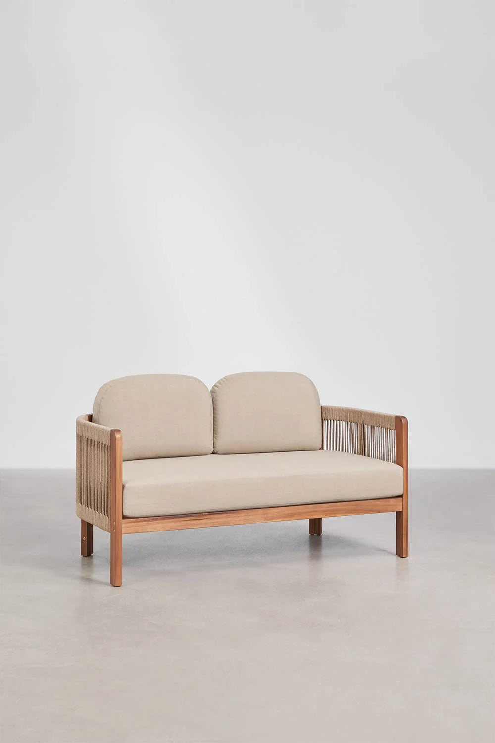 canapé extérieur bois acacia 2 places mobilier CHR