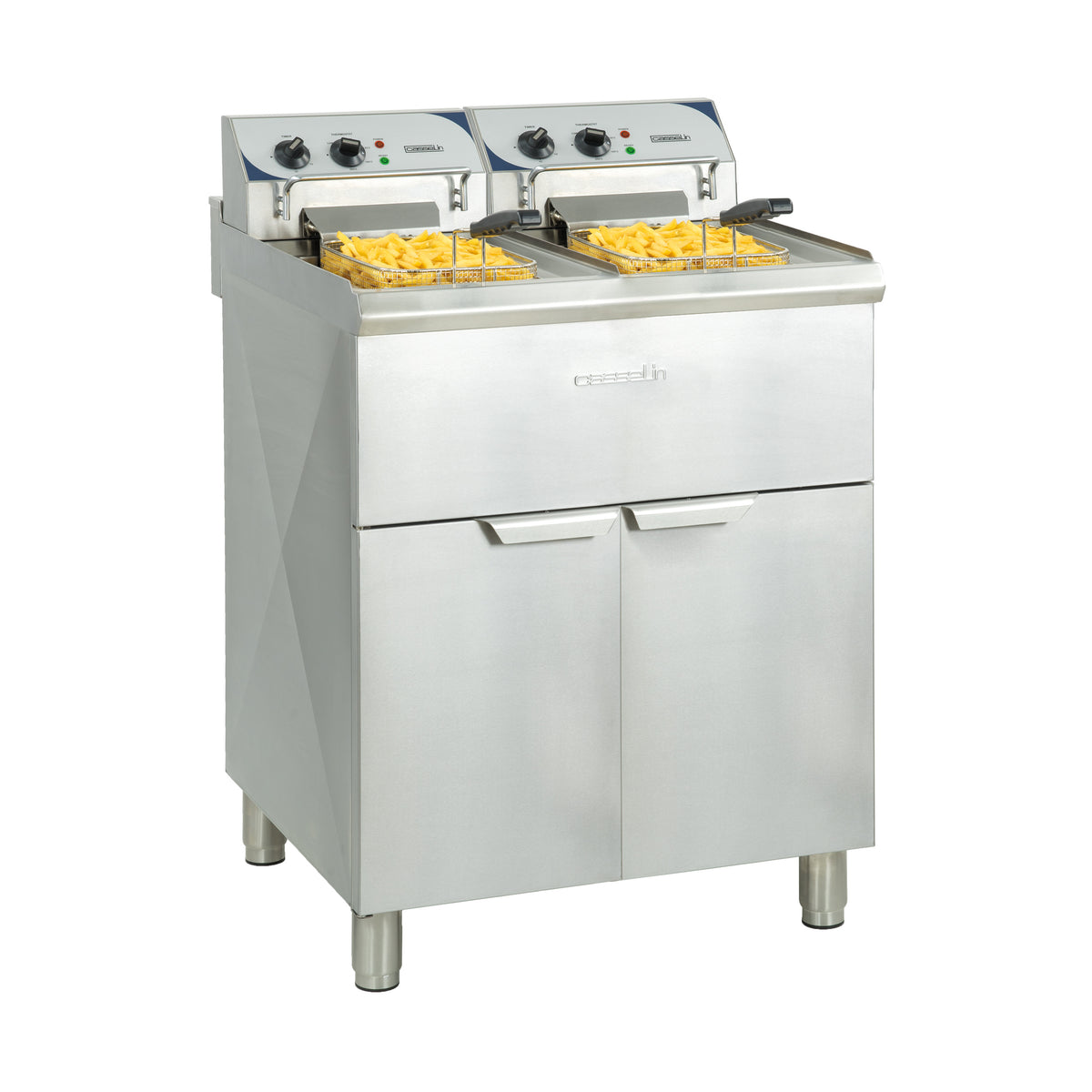Friteuse électrique 10 litres professionnelle sur pieds